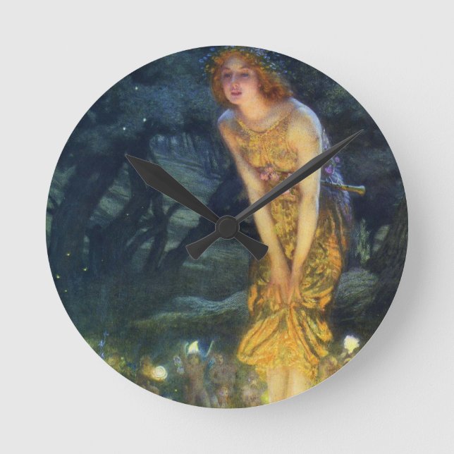 Midsummer Eve Fairy Dance Clock (Front)