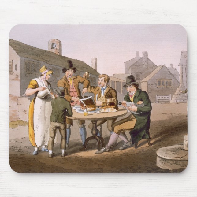 Midsummer Eve, from `Costume of Yorkshire' engrave Mouse Pad (Front)