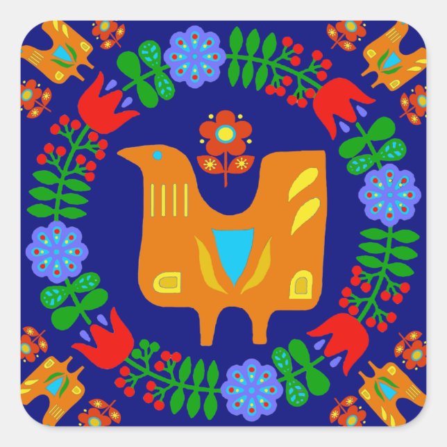 Midsummer Festival Square Sticker (Front)