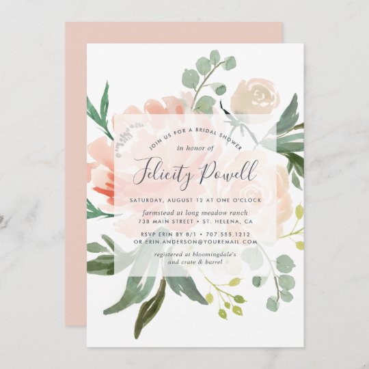 Midsummer Floral Bridal Shower Invitation | Zazzle