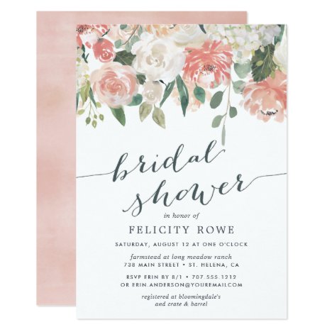 Midsummer Floral | Bridal Shower Invitation