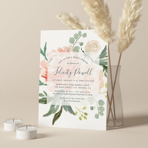 Midsummer Floral Bridal Shower Invitation