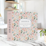 Midsummer Floral Bridal Shower Recipe Binder<br><div class="desc">Collect recipes for the bride to be and organize them in this pretty patterned binder with tons of personalization options! Chic floral binder features a pattern of watercolor peonies and roses in blush pink, peach and cream. Customize the front with the bride to be's name and shower date, and add...</div>