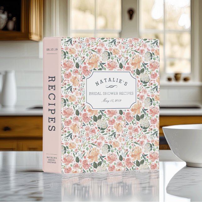 Midsummer Floral | Bridal Shower Recipe Mini Binder (Creator Uploaded)