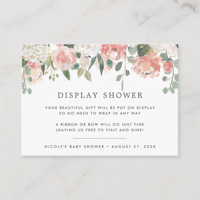 Midsummer Floral Display Shower Card