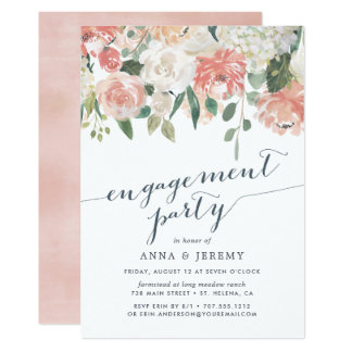 Midsummer Floral | Engagement Party Invitation