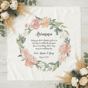 Midsummer Floral Flower Girl Poem Scarf