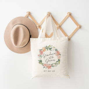 Midsummer Floral Grandma of the Groom Tote Bag
