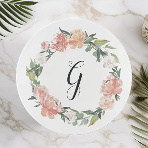Midsummer Floral Monogram Trinket Tray