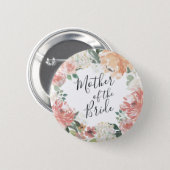 Midsummer Floral Mother of the Bride Button (Front & Back)