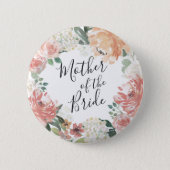 Midsummer Floral Mother of the Bride Button (Front)