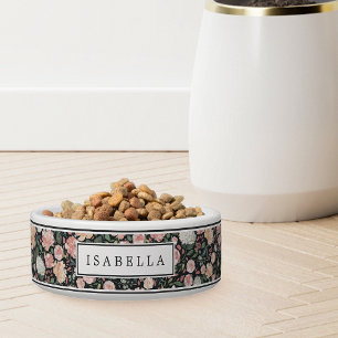 Midsummer Floral   Personalized Dog Bowl