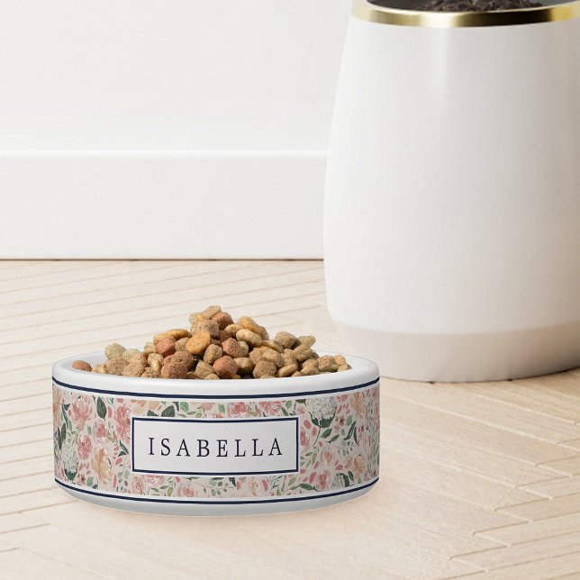 Midsummer Floral | Personalized Pet Bowl (Creator Uploaded)