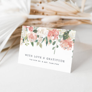 Midsummer Floral Personalized Thank You Card