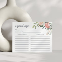 Midsummer Floral Recipe Card