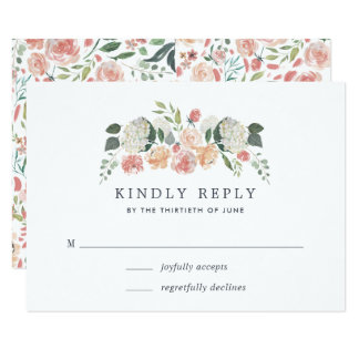 Midsummer Floral RSVP Card