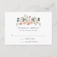 Midsummer Floral RSVP Card