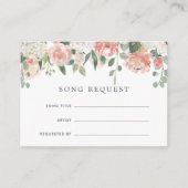 Midsummer Floral Song Request Card (Front)
