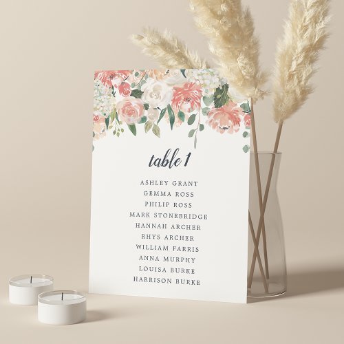 Midsummer Floral Table Seating Card