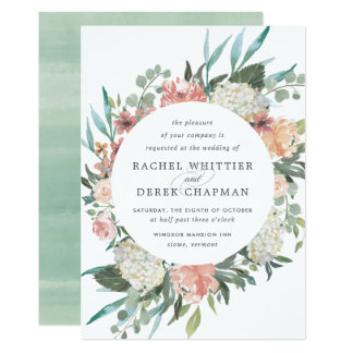 Midsummer Floral Wedding Invitation