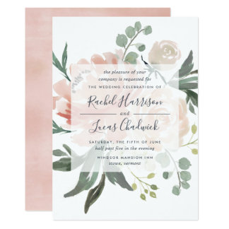 Midsummer Floral Wedding Invitation