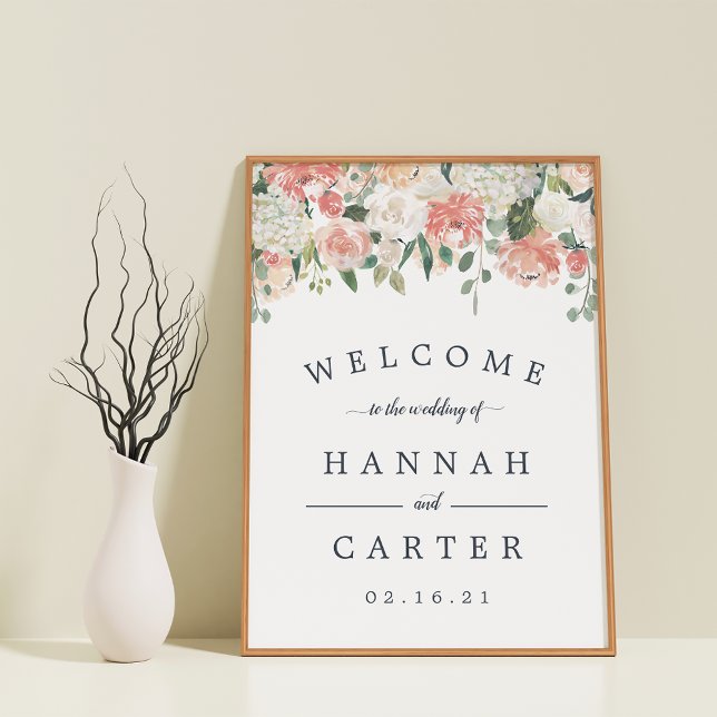 Midsummer Floral Wedding Welcome Poster (Creator Uploaded)