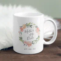 Home Is Where Mom Is Pink Peony Ceramic Coffee Mug