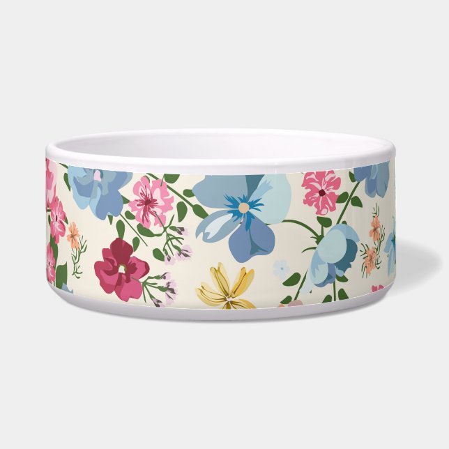 Midsummer meadow, blooming plant pattern. bowl (Front)
