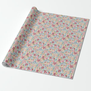 Midsummer meadow, blooming plant pattern. wrapping paper