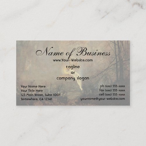 Midsummer Night by Atkinson Grimshaw Business Card