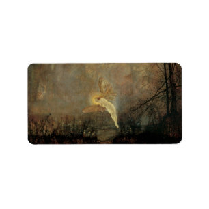 Midsummer Night by Grimshaw, Vintage Victorian Art Label