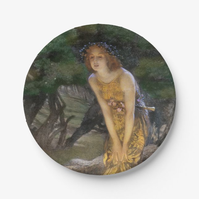 Midsummer Night Fairy Dance Paper Plates (Front)