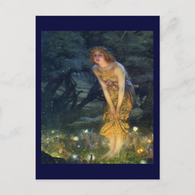 Midsummer Night Fairy Dance Postcard (Front)