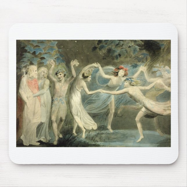 Midsummer Night's Dream by William Blake Mouse Pad (Front)