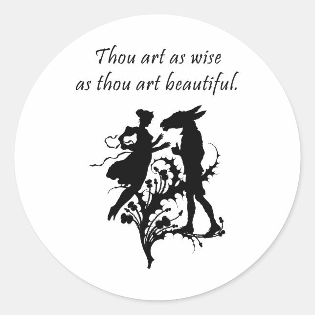 Midsummer Night's Dream Classic Round Sticker (Front)