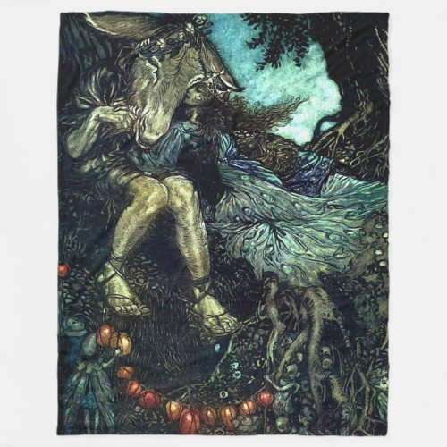 Midsummer Nights Dream Fleece Blanket