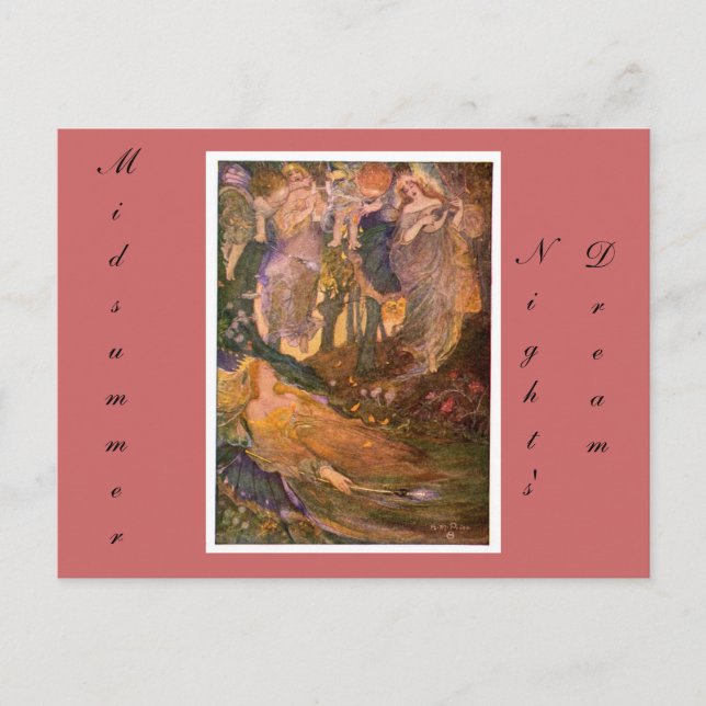 Midsummer Night's Dream Postcard (Front)