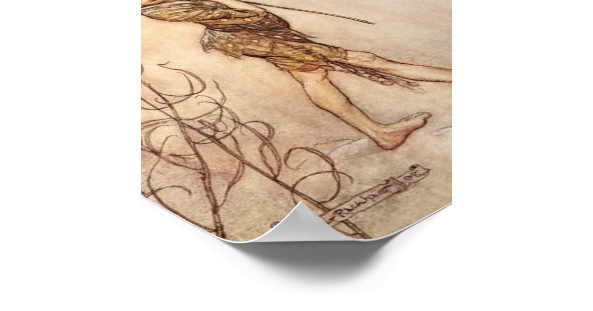 Midsummer Night's Dream Puck Arthur Rackham Poster | Zazzle.com