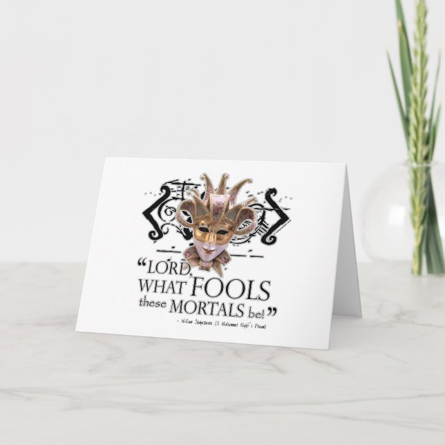Midsummer Night's Dream Quote Card (Front)