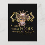 Midsummer Night's Dream Quote (Gold Version) Postcard