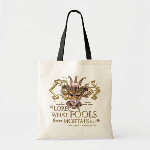 Midsummer Nights Dream Quote Gold Version Tote Bag