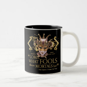 Midsummer Night's Dream Quote (Gold Version) Two-Tone Coffee Mug