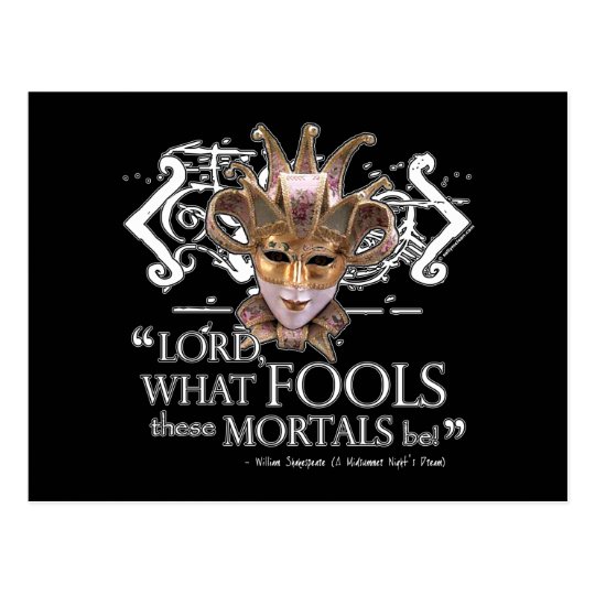 Midsummer Night's Dream Quote Postcard