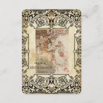 Midsummer Night's Dream Will You Be My Bridesmaid? Invitation by RiverJude at Zazzle