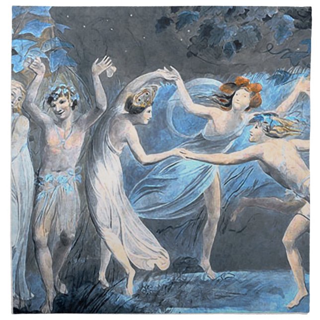 Midsummer Night's Dream, William Blake Napkin (Front)