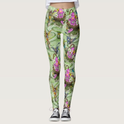 Midsummer Spring Festival Gatherers Leggings