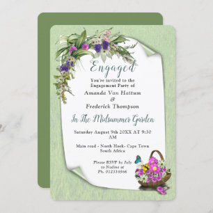 Midsummer Spring Flowers Invitation