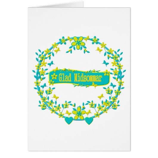 Midsummer symbol sweden cards (Front)