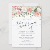 Midsummer | Watercolor Floral Wedding Invitation (Front)