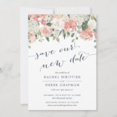 Midsummer | Watercolor Floral Wedding Postponement Invitation (Front)